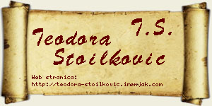 Teodora Stoilković vizit kartica